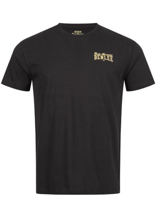 camiseta de hombre regular fit negro/yellow