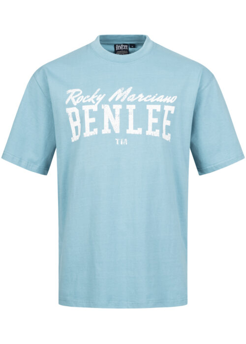 camiseta de hombre oversize azul/blanco