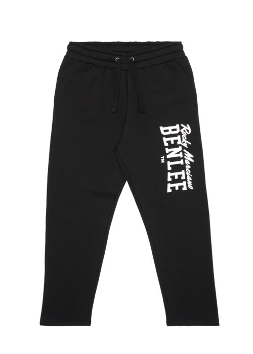 pantalón de hombre de chándal regular fit negro/blanco