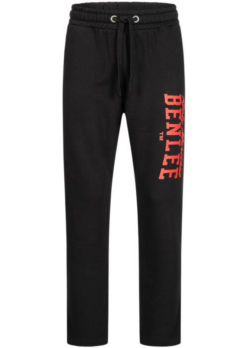 pantalón de hombre de chándal regular fit negro/rojo