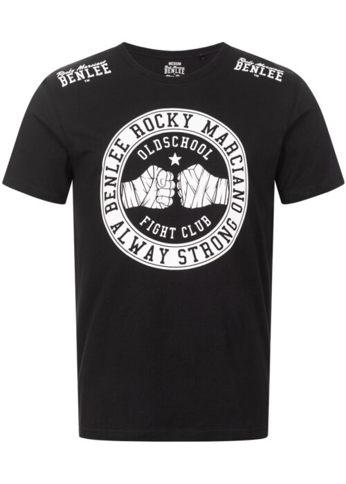 camiseta de hombre regular fit negro/blanco