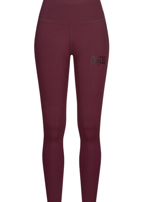 mujer leggings oxblood/negro