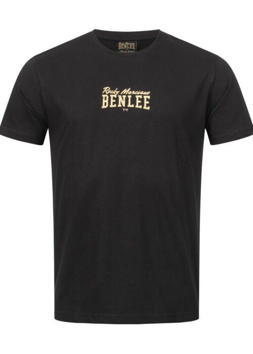 camiseta de hombre regular fit negro/yellow