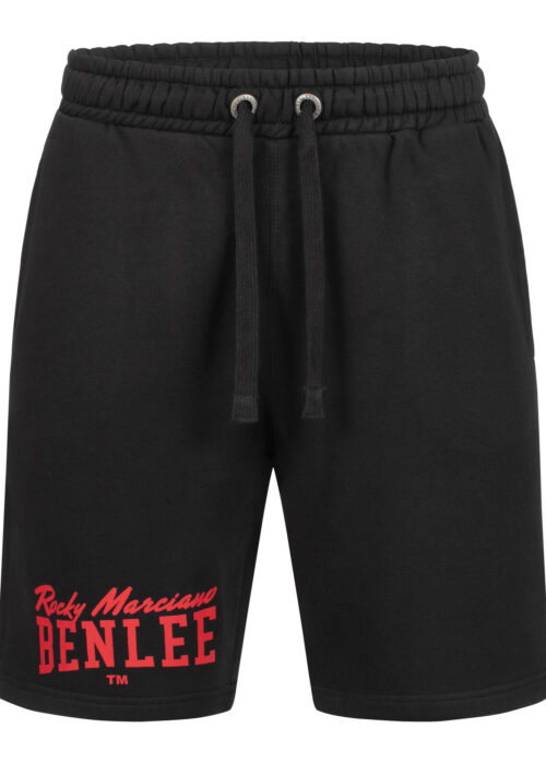 hombre pantalones cortos regular fit negro/rojo