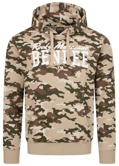 sudadera de hombre con capucha regular fit camo desert