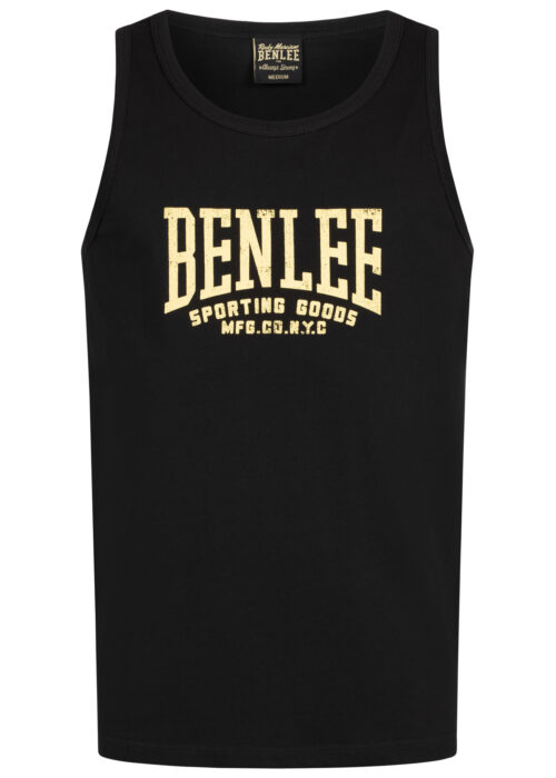 camiseta de hombre de tirantes regular fit negro/yellow