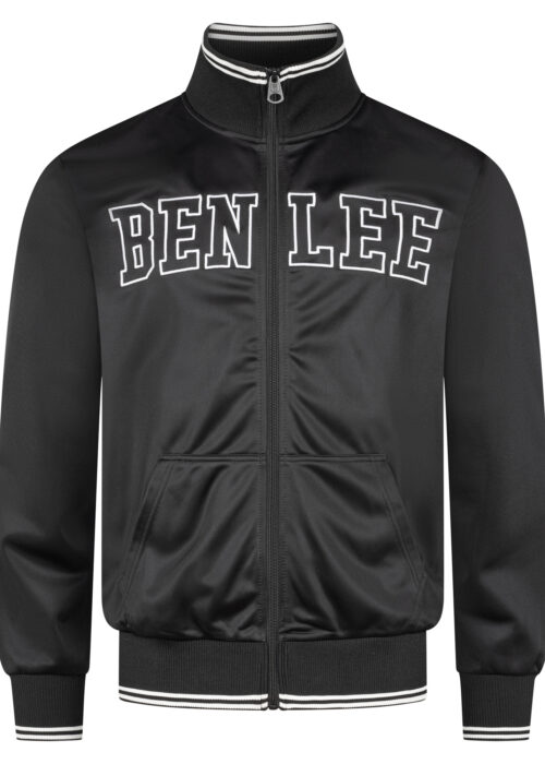 chaqueta de hombre de entrenamiento regular fit negro/blanco