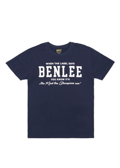 camiseta de hombre regular fit azul marino/ecru