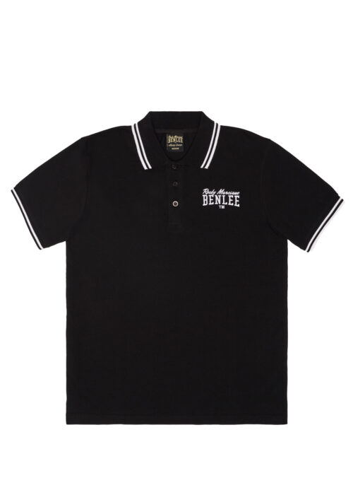 hombre polo regular fit negro/blanco