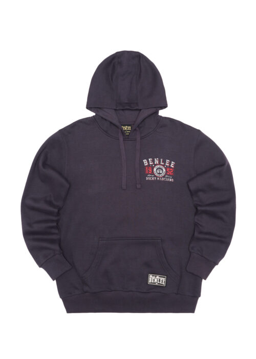 sudadera de hombre con capucha regular fit off negro/gris/rojo