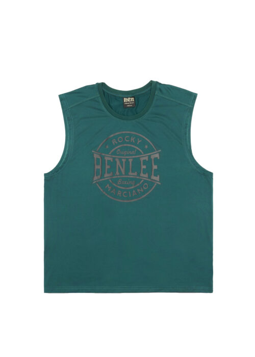 hombre ärmelloses camiseta lockere corte verde/negro