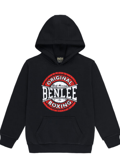 kinder sudadera con capucha regular fit negro/blanco/rojo