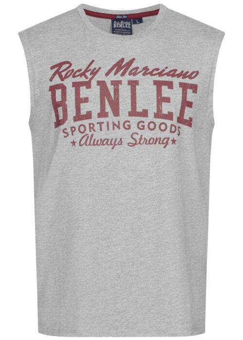 hombre ärmelloses camiseta slim fit marl gris