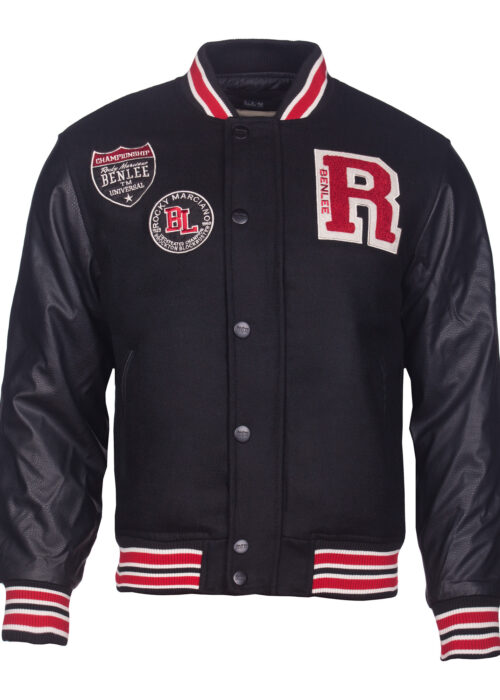 hombre college chaqueta negro