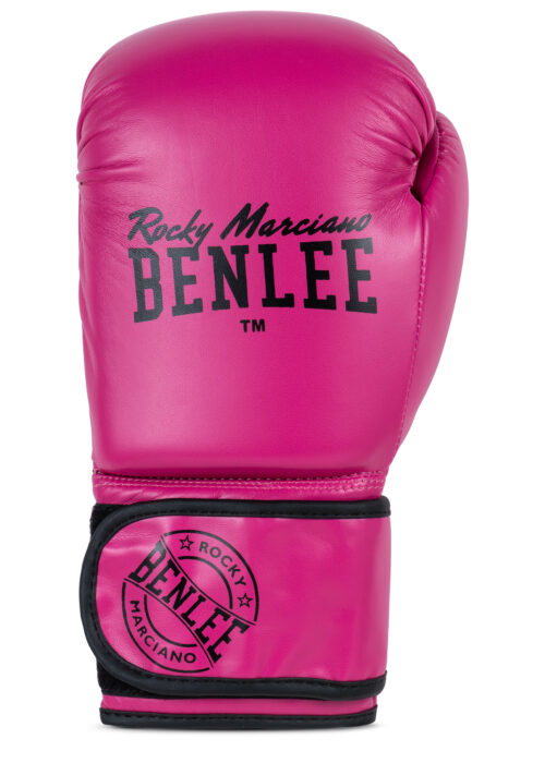 guantes profesionales de boxeo de polipiel pink