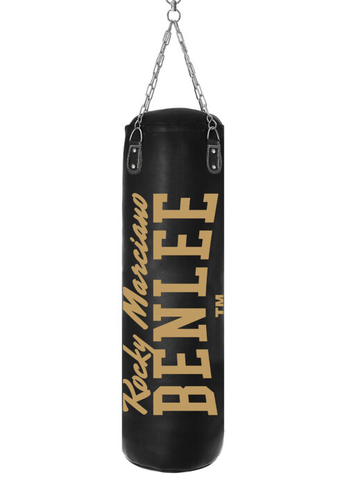 boxsack de polipiel negro/gold