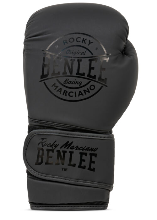 guantes profesionales de boxeo de polipiel negro