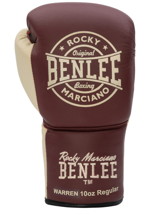 guantes profesionales de boxeo de cuero wine