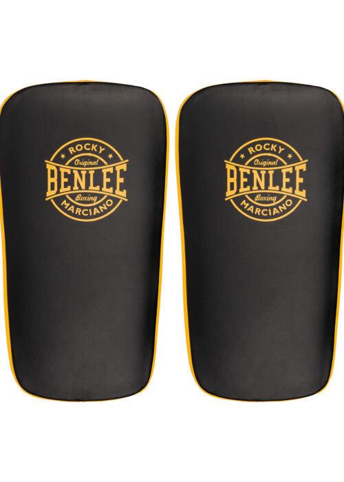 unterarmpratzen de cuero negro/yellow