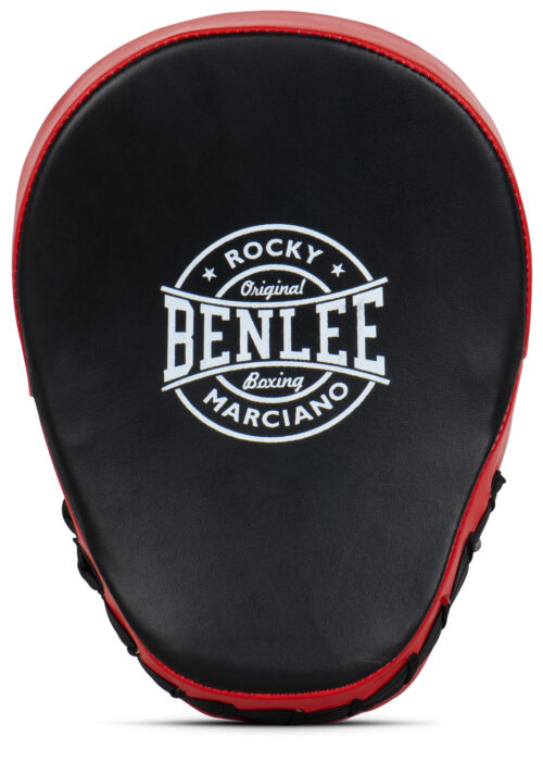 handpratzen de cuero negro/rojo