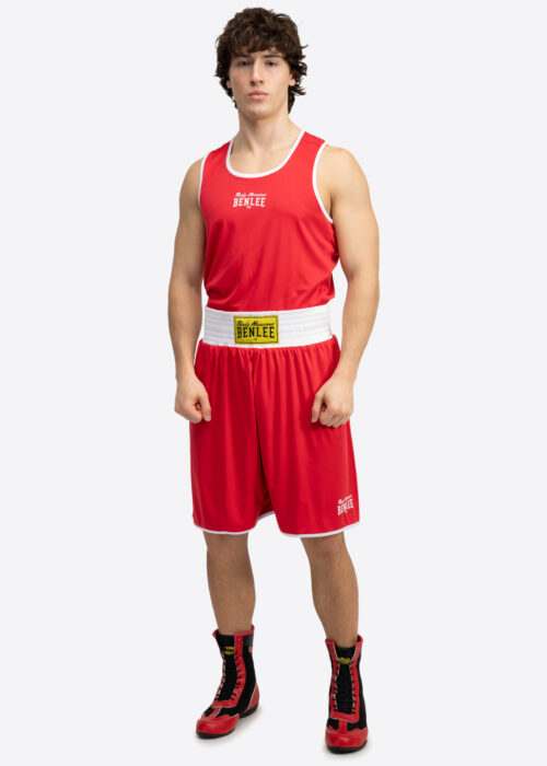 wendbares trainingsset (pantalón & muskelshirt) rojo/azul