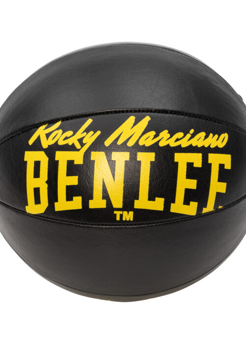 doppelendball de cuero negro/yellow