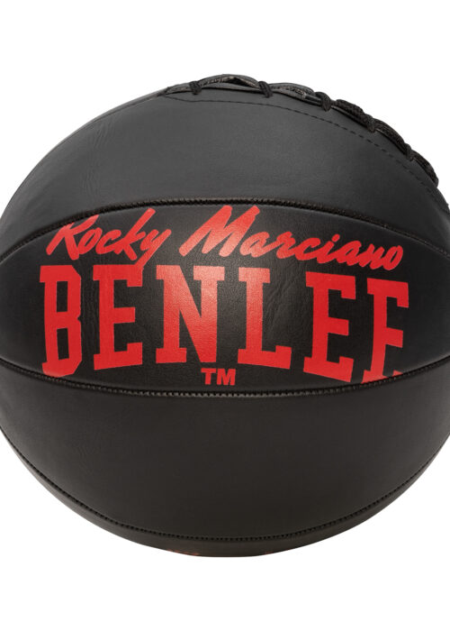 doppelendball de polipiel negro/rojo