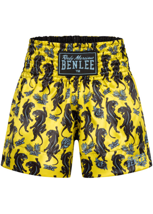 hombre thaibox pantalón yellow/negro/azul