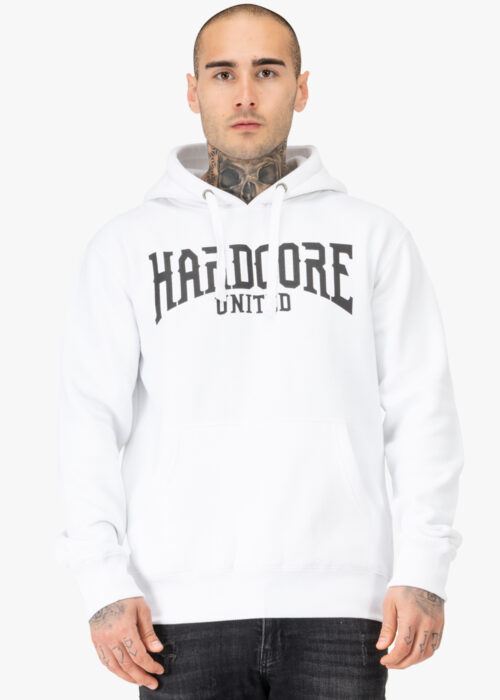 sudadera de hombre con capucha regular fit blanco/negro