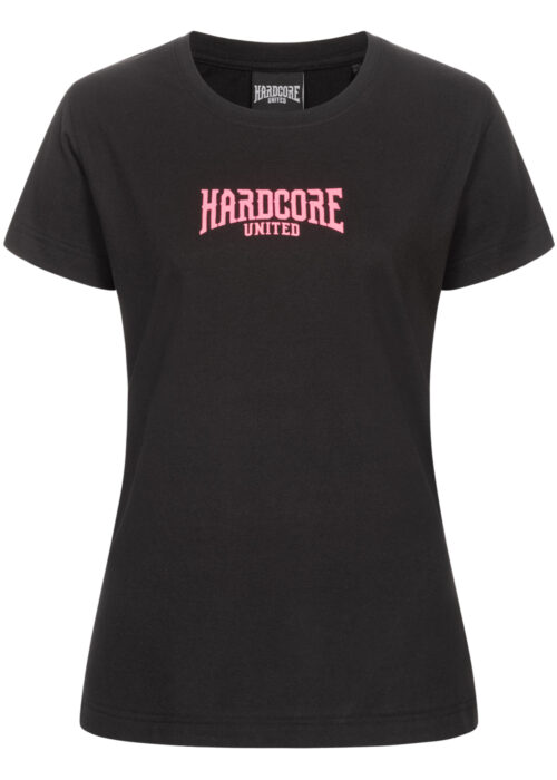 camiseta de mujer negro/pink