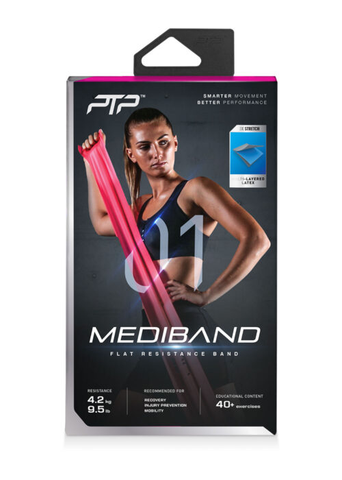 flat resistance band pink