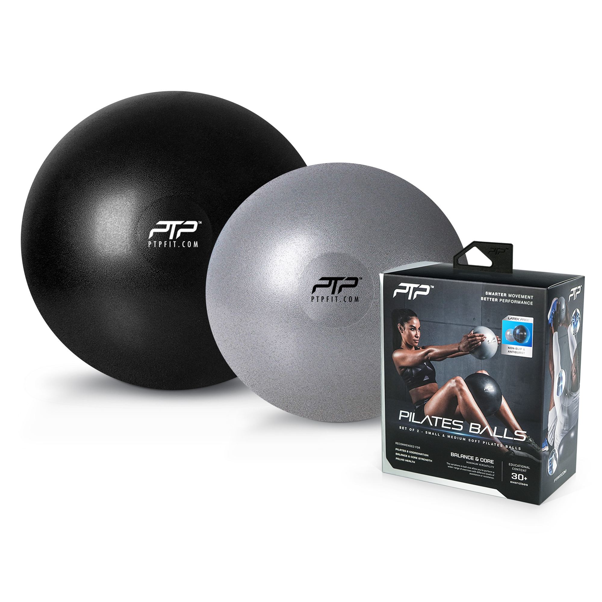 pilates balls combo black/silver
