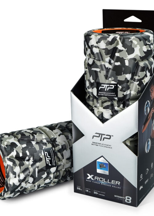 foam roller & stretching strap neon camo