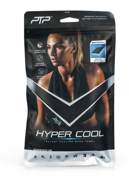 sports hyper cool towel negro