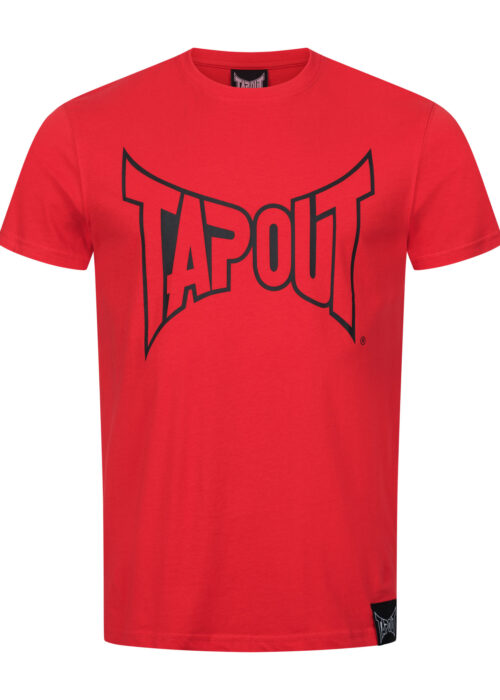 camiseta de hombre regular fit rojo/negro