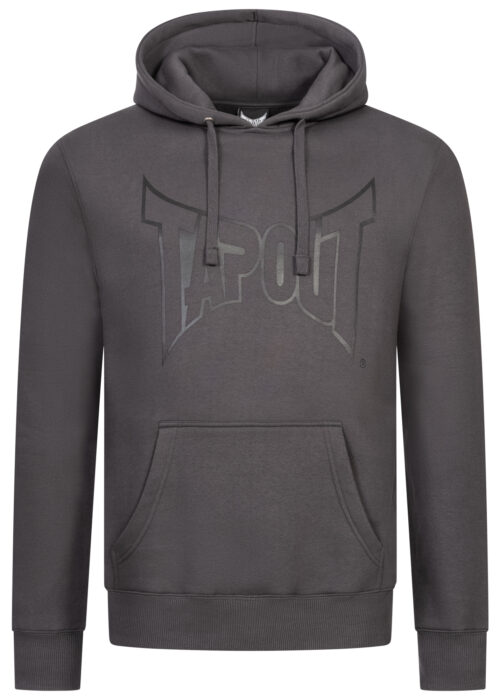 sudadera de hombre con capucha regular fit anthracite/negro