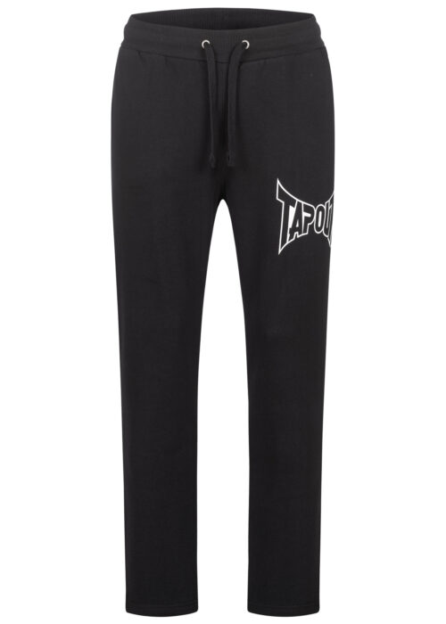 pantalón de hombre de chándal regular fit negro/blanco