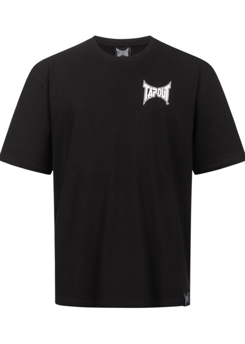 camiseta de hombre oversize negro/blanco