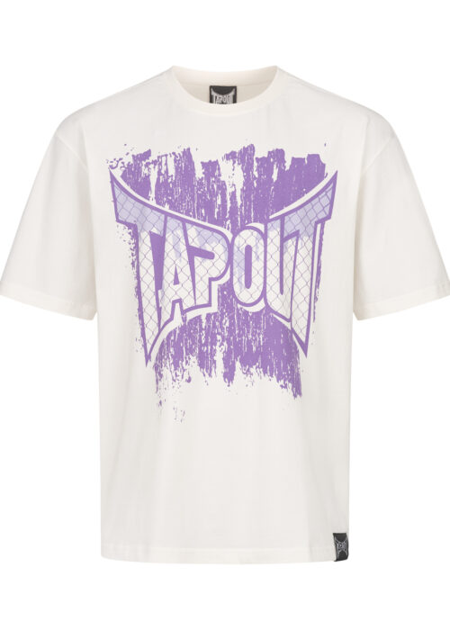 camiseta de hombre oversize blanco/lilac