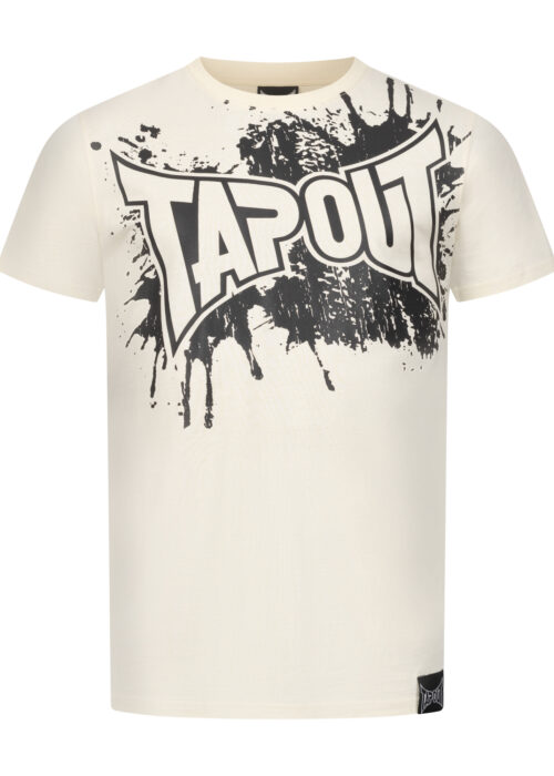 camiseta de hombre regular fit ecru/negro