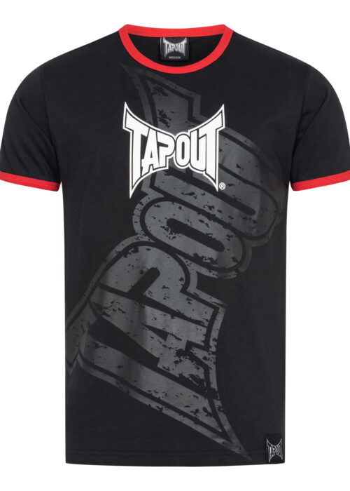 camiseta de hombre regular fit negro/rojo/blanco