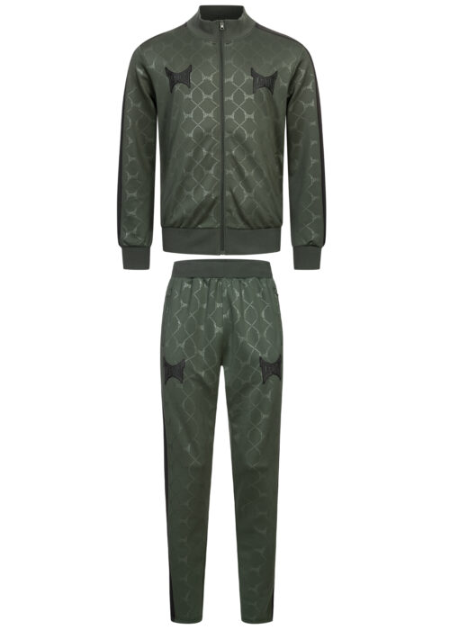 hombre chándal regular fit olive/negro