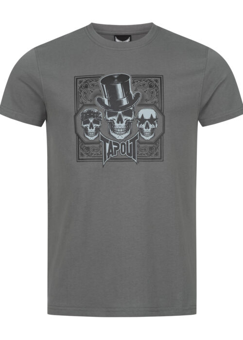 camiseta de hombre regular fit gris/negro