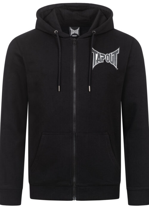 hombre kapuzenjacke con cremallera regular fit negro/blanco/gris