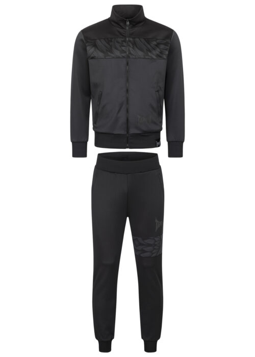 hombre chándal regular fit negro/gris