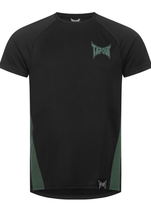 camiseta de hombre técnica regular fit negro/verde