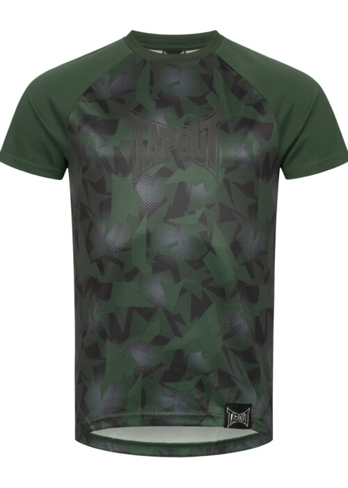 camiseta de hombre técnica regular fit verde/negro