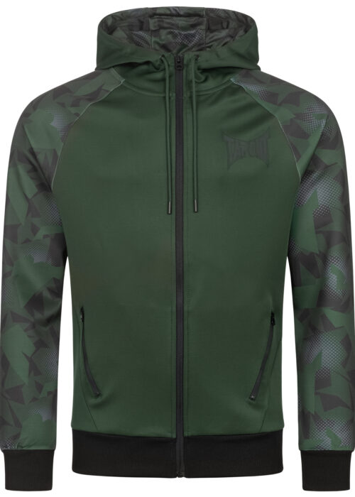 hombre funktionsoberteil con capucha regular fit verde/negro