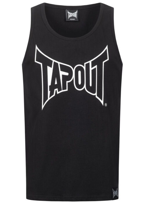 camiseta de hombre de tirantes regular fit negro/blanco