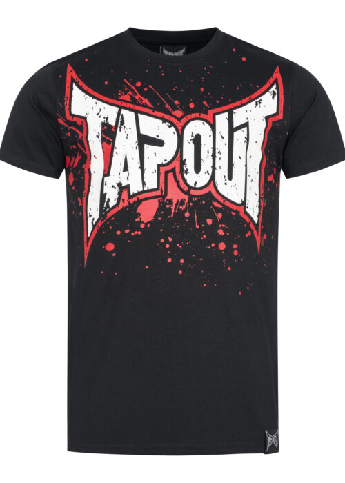 camiseta de hombre regular fit negro/rojo/ecru